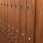 Plastic lockers for gyms