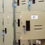 Plastic lockers for gyms